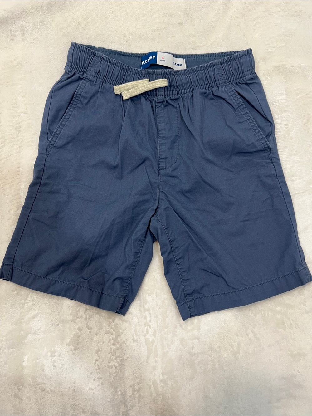 Old Navy Men's Navy Blue Elastic-Waist Drawstring Shorts